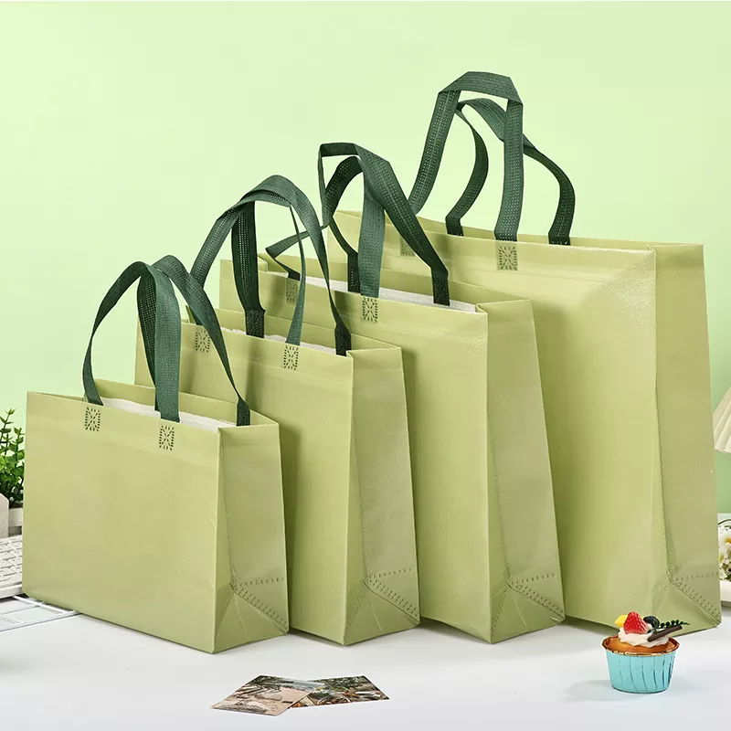 Glänsande laminerad non-woven reklamväska