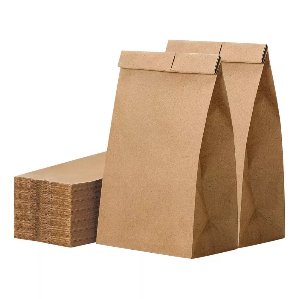 Lätt bärbar lunchpåse av papper